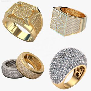 Anant bijoux de luxe bijoux fins Hip Hop Vvs Moissanite laboratoire cultivé bague en diamant Bling glacé anneaux pour hommes et femmes