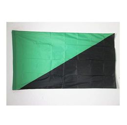 Anarchoprimitivisme vlag groen zwart 150x90 cm 3x5ft printing polyester club team sport indoor met 2 messing grommets2277424