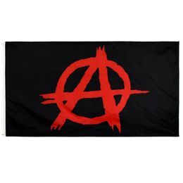 Anarchy drapeau Direct Factory Wholesale Stock 3x5ft 90x150cm 100% polyest