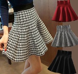 ANASUNMOON automne hiver Style européen et américain femmes jupes buste plissées dame jupe courte Pettiskirt jupe trapèze 240108