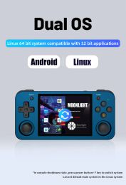 ANBERNIC RG353M Console de jeu vidéo portable portable Android Linux Dual System 3.5'ips Multi-Touch Screen New Retro Game Console