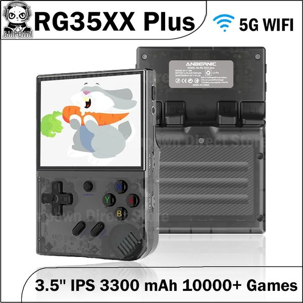 Anbernic RG35XX plus 3,5 IPS 5G WiFi Linux Portable Game Game Players 3300mAh RG35XXPLUS VIDEO GAME CONSOL 10000 Jeux 240410