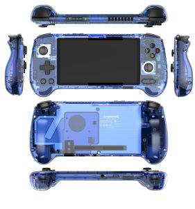 ANBERNIC RG556 Console de jeu portable rétro avec 13 systèmes, écran AMOLED de 5,48 pouces, lecteur vidéo T820, ventilateur de déclenchement Hall intégré - Expérience de jeu ultime