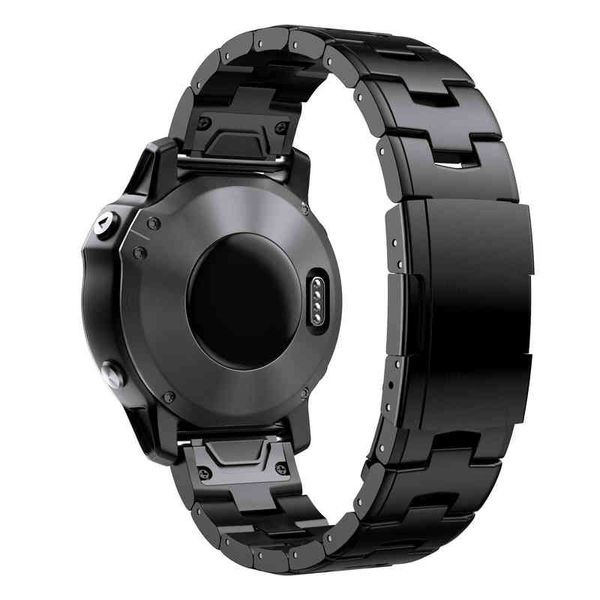 Pulsera de aleación de titanio Anbest Compatible para Garmin Fenix 5x plusx/5x/6x/3/3hr 26 mm para descenso MK2S/MK1/MK2 H220419