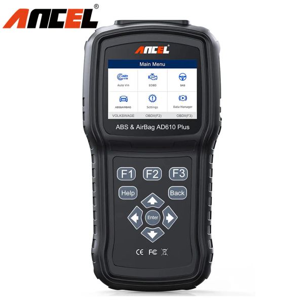 ANCEL AD610 Plus OBD2 Scanner ABS ABS SRS AIRBAG Light Reset Scan Tool Bidirectional Automotive Code Reader Moteur Tool