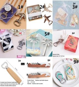 Anchor Beer Bottle Opender Wedding Favors Cadeaux Vintage Style antique Ships Nautical Styles de bateau Airplane Baby Poppin Shower Baptis2069961
