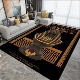 Ancient Egypt Carpet God Egyptian Cat Anubis Carpets For Living Room Bedroom tapis antidérapant Mattes de sol