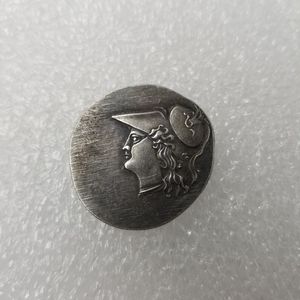 Copie de pièces de monnaie grecques antiques en métal plaqué argent artisanat cadeaux spéciaux Type455
