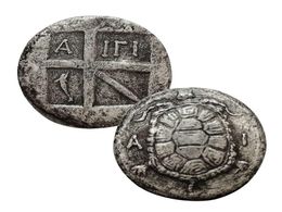 Grec grec eina tortue argent monnor aegina sea tortue insigne de mythologie romaine collection 1803995