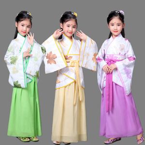 Oude kinderen meisjes Hanfu traditionele jurken cosplay kostuum Chinese volksdansvoorstelling Hanfu jurk voor kinderen