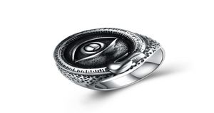 Anciens anneaux mayas anneaux anneau en acier inoxydable motif à l'œil double couche à la mode simple généreuse conçue bijoux hommes cadeaux8052949