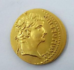 Oud-Romeinse gouden Aureus-munt van keizer Tiberius - 15 n.Chr