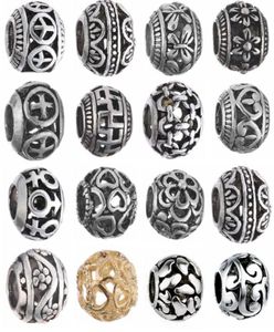 Métaux argentés anciens, perles en vrac, bracelets à breloques originaux, pendentif, bibelot, bijoux pour femmes, bricolage, Making1187213