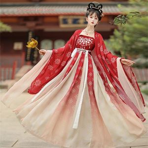 Robe Hanfu élégante pour femmes chinoises anciennes, broderie féerique, Costume de danse folklorique sur scène, ensembles de dynastie de chansons rétro 240220