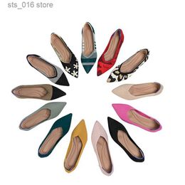 et chaussures habillées fashion loisir féminine au printemps automne à tricot plat élastique confortable chaussures de boutique T230826 754