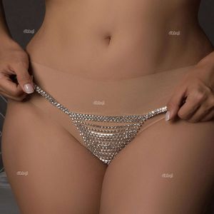 Et la chaîne de carrosserie des bijoux de mode américaine européenne Sexy Rhinaistone Panties Bikini Body Chain Nightclub Bijoux Bijoux Body Chain Bracelet