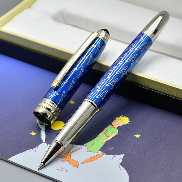 Et petit prince bleu en gros argent 163 rouleau à balle stylo à balle salon de la plume de la plume de la papinerie