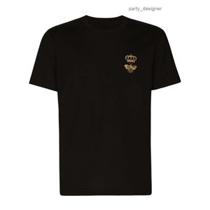 dg dolce gabbana Вы et S broderie Bee Mens Designer T-shirt italien Milan Fashion Print Tshirt Summer Black White Hip Hop Streetwear 100 Coton Tops PL 5WFD 2RMY