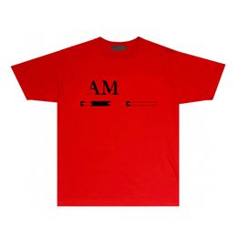 2J22 T-shirts pour hommes T-shirts de créateurs de mode AM Hommes Été ami T-shirts Courts 24 couleurs amirlies amiiri imiri personnalité AM2 Alphabet hop street Vêtements pour hommes