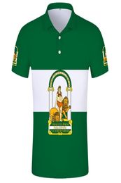 Andalusia polo shirt op maat gemaakte naamnummer