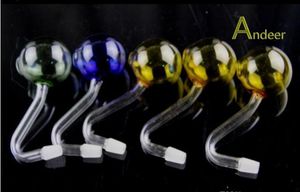 Andeer VIP Recycler S Vorm Mannelijke Kommen voor Bong Gebogen Nail Glass Bowls Hand Blown Braast Pot Bowls Tobacco Oil Brander Glasleidingen