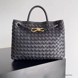 Andiamo Bolso Bolso de mano Bolso tejido de diseñador Monederos con hebilla de lazo Bolso de diseñador Bolso de compras grande para mujer Bolso bandolera de hombro Regalo