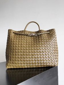 andiamo Designers Medium boodschappentassen Dames Intrecciato Leather Weave Hobo Luxurys Handtas Tote Bag Intrecciato Bags Grote capaciteit geweven geweven