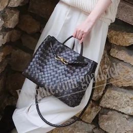 Andiamo Tote Bags Intrecciato Leather Top Handle Bag Crossbody Bolsos de hombro Top Quality Original Totes Luxurys Designers Shopping Bag Purse Wallet