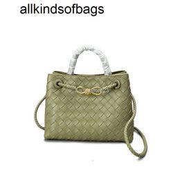 Andiamos Bags BottegaaVeneta Handtasche 7A Echtes Leder Designer Damen Geldbörse Neue Unterarmleder Schleife Metall Seil Schnalle Handheld Umhängetasche Einzelkorb DamenWQ