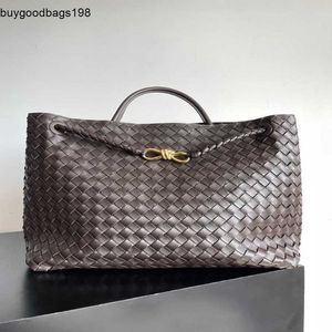 Andiamos Bags Bottegvenetas Handbags Woven Womens Sac ANDIAMO Large 35 cm de boucle en métal d'origine
