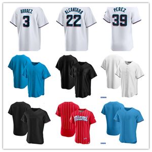 Andre Dawson Jake Burger Avisail Garcia Josh Bell Bryan de la Cruz Luis Arraez Tim Anderson Jazz Chisholm Jr. Jésus Sanchez Nick Gordon Trevor Rogers Baseball Jersey