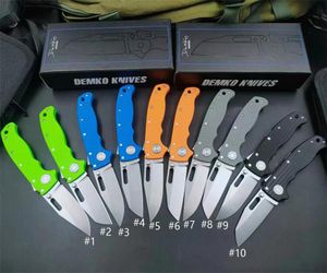 Andrew Demko AD205 Shark Folding Knife 32quot D2 Point Blade G10 behandelt Outdoor Survival Hunting Camping Pocket Knives EDC TO5832870