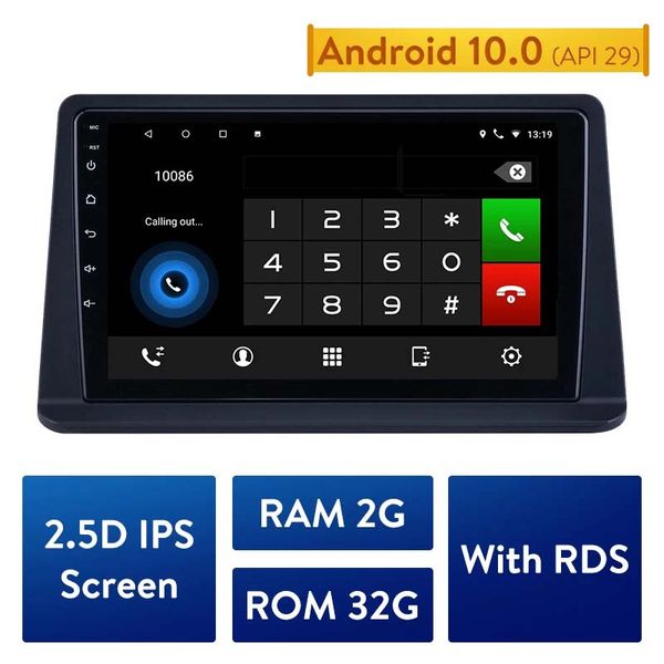 Android 10,0 2DIN unidad principal de dvd del coche reproductor de Radio Audio GPS Multimedia para 2002-2014 Mitsubishi Pajero Gen2 soporte Carplay