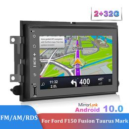 Android 10.0 2Din DSP Auto Radio 7inch RDS Gemorst scherm GPS-speler voor F150 F250 F350 Fusion Taurus Fresat Mkx Mark LT