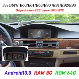 Android 10 0 8GB RAM 64G ROM Auto dvd speler Multimedia BMW 5 Serie E60 E61 E63 E64 E90 E91 E92 525 530 2005-2010 CCC systeem Stere299g