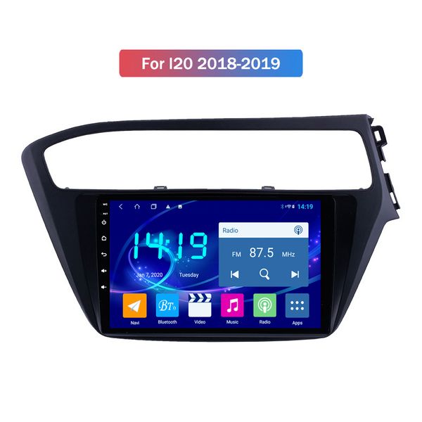 Reproductor de DVD y vídeo para coche Android 10,0 para Hyundai I20 2018-2019 estéreo doble Din con pantalla IPS Bluetooth 128G