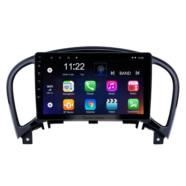 Android 10.0 Radio DVD de voiture Lecteur 9 pouces Écran tactile HD pour 2011-2016 Nissan Infiniti ESQ/Juke avec prise en charge WIFI USB GPS OBD2 SWC Carplay