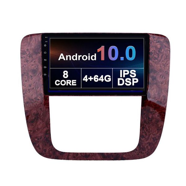 Lecteur vidéo dvd de voiture Android 10.0 pour GMC 2007 2008 2009 2010-2012 Wifi 4G GPS Radio Stéréo Audio Media Built In Carplay