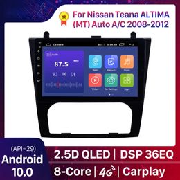 Android 10,0 DSP 2Din GPS reproductor Multimedia de dvd para coche para 2008-2012 Nissan Teana ALTIMA Auto A/C soporte Mirror link