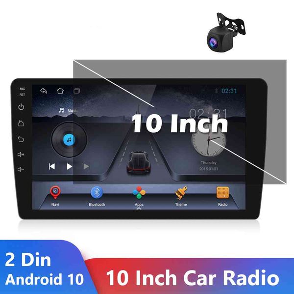 Android 10.0 GPS Navigation autoradio 2Din 10.1 ''FM RDS 1G + 32G lecteur multimédia pour VW Nissan