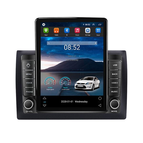 Vidéo de voiture à écran tactile HD Android 10.0 pour Fiat Stilo 2010 9 pouces AUX Bluetooth WIFI USB GPS Navigation Radio prise en charge OBD2 SWC Carplay DVR