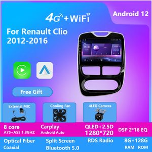 Android 12 IPS Car Player Video voor Renault Clio 2012-2016 WiFi GPS Navigation DSP
