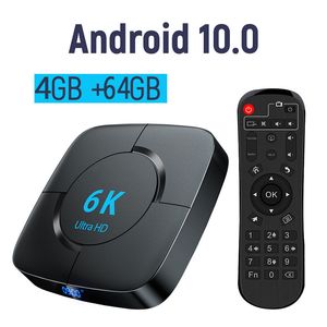 Android 10.0 TV BOX 6K Allwinner H616 Asistente de voz 3D 4K 1080P Receptor de video Wifi 2.4G 5.8G Set top box