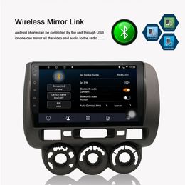 Android 10 2 Din autoradio lecteur multimédia auto stéréo GPS carte pour HONDA FIT JAZZ 2001-2008352z