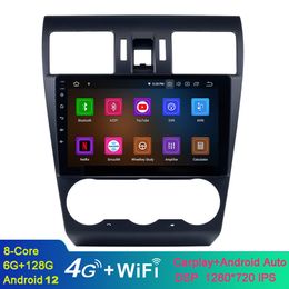 Android 10 9 pouces voiture vidéo GPS Navigation Radio pour Subaru Forester 2013 Bluetooth USB Carplay WiFi musique AUX prise en charge TPMS