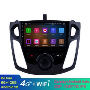 Android 9 pouces Radio Car Video Navigation GPS pour 2012-2015 Ford Focus avec Bluetooth WIFI MUSIC support Caméra de recul TPMS DAB