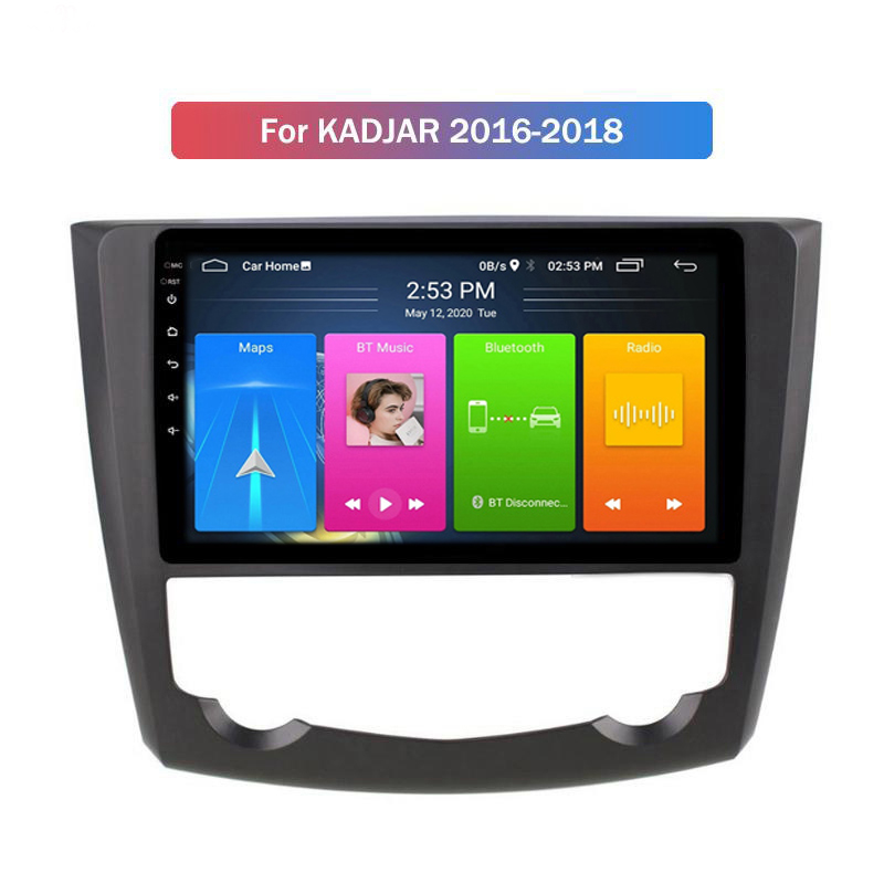 android 10 9"car dvd player gps radio for renault KADJAR 2016-2018 wifi 3g