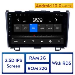 Android 10 Auto DVD 9 "2 DIN Auto Radio Player GPS Navigatiesysteem voor 2006-2011 Honda CRV ONDERSTEUNING Bluetooth