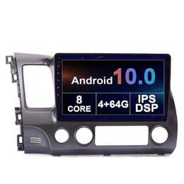 Android 10 Auto DVD GPS Multimedia Player voor Honda Civic 2004 2005 2006 2007 2008-2011 Navigatie Radio Video Audio IPS-scherm