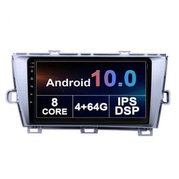 Android Auto DVD GPS-navigatiespeler voor TOYOTA PRIUS 2009-2013 OCTA CORE 4G 64G DUBBELE DIN HOOFD UNIT 10 Inch Ondersteuning CarPlay TPMS